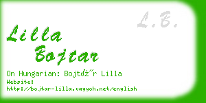 lilla bojtar business card